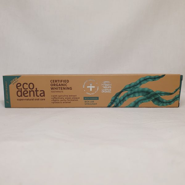 Eco Denta - organisk tannkrem for voksne med fluor - spirulina - foran.jpg