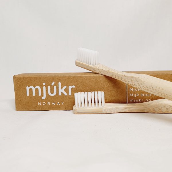Mjukr - miljøvennlig bambus tannbørste - 2 tannbørster