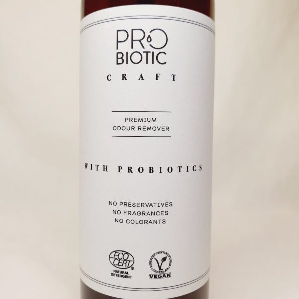 Probiotic Craft - Økologisk luktfjerner spray med probiotika til hus, tekstil, sko, bil, sofa, klær, x-it, biltema Forside 2