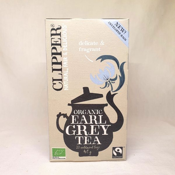 Økologisk te av typen Earl Grey - Clipper te - 20 stk poser - Forside
